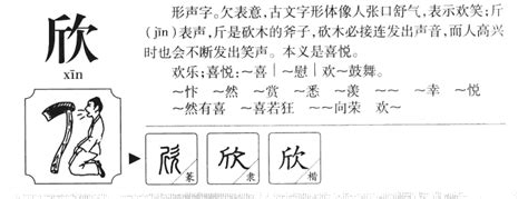 欣五行|欣字取名寓意